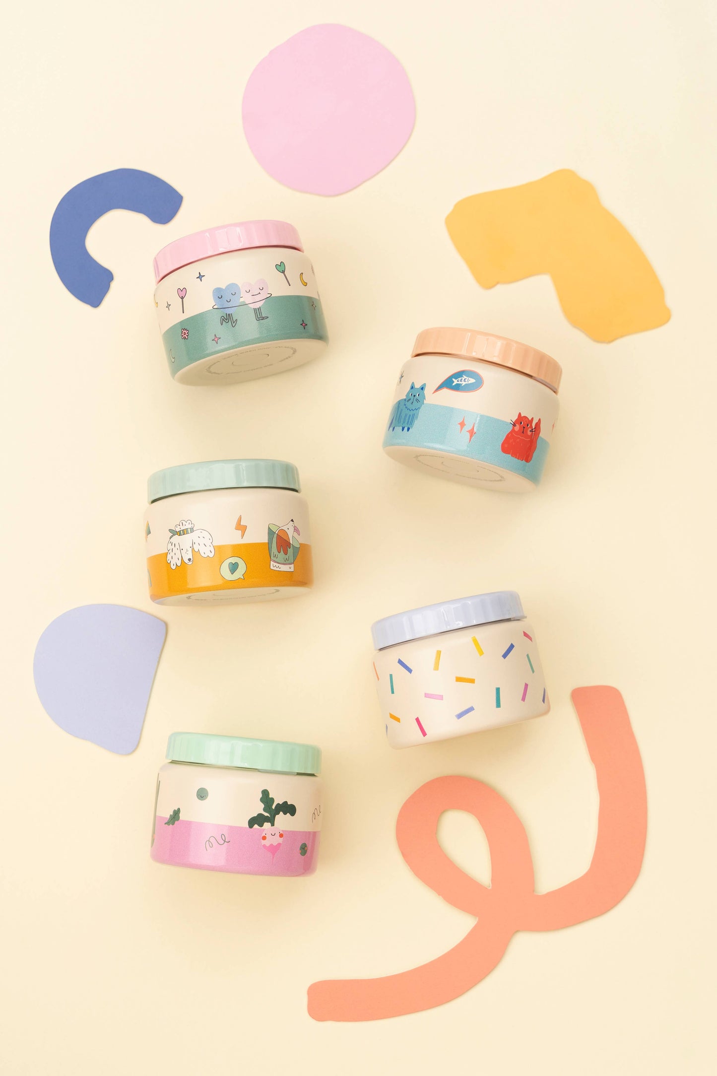 Barattolo termico per alimenti per bambini Meowtiful Cats 350ml