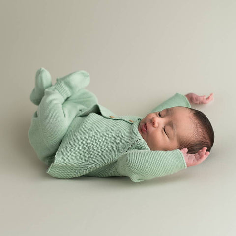 Collegamenti pacco neonato verde tenue: 3-6 mesi