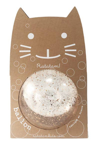 Palloncino glitterato collezione Bubble 15 cm: Rame