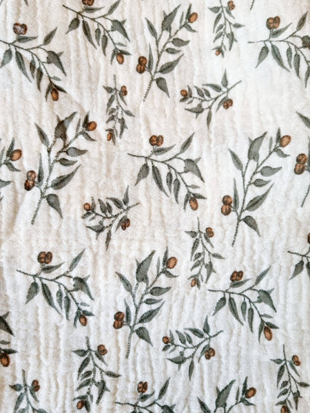 Panno in mussola 60x80cm - Floral Beige