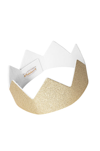 Ghirlanda regolabile in paillettes dorate con velcro