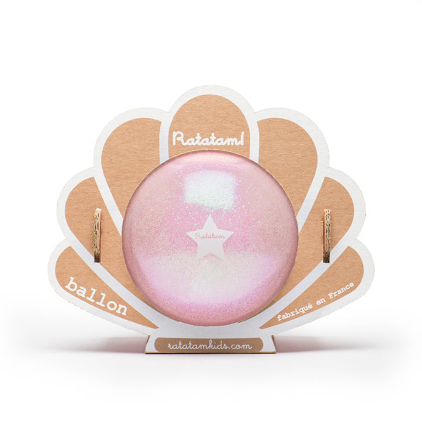 Palloncino piccolo con crostacei glitterati da 10 cm: Rosa