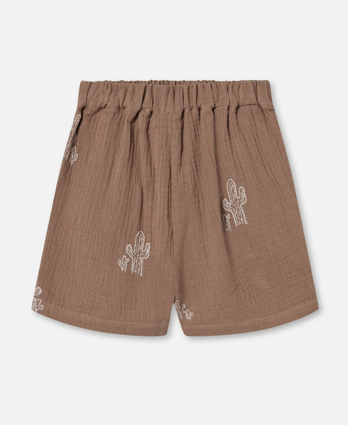 HELLO SHORTS - CORTECCIA DI PINO CACTUS AOP: 6Y/116