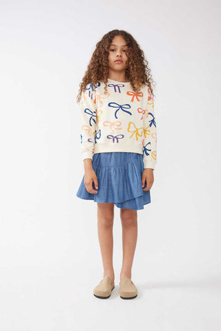 Felpa unisex con stampa fiocco