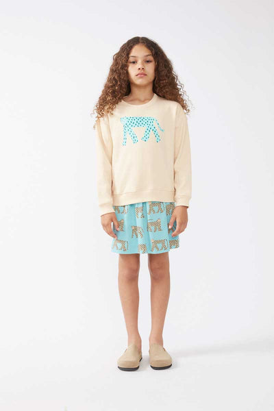 Felpa unisex con stampa giaguaro