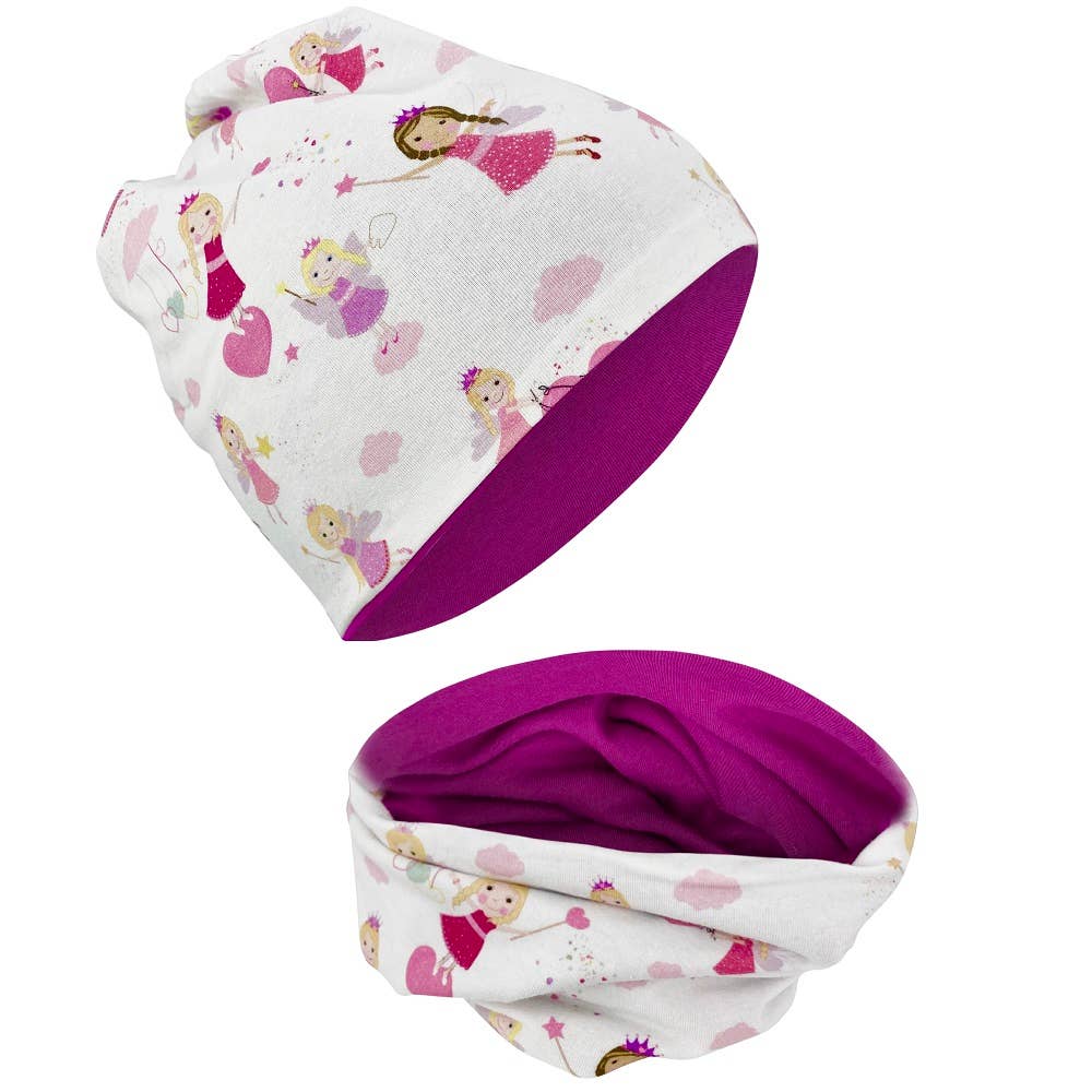 Set cappello e sciarpa da fatina - periodo di transizione reversibile