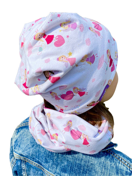 Set cappello e sciarpa da fatina - periodo di transizione reversibile