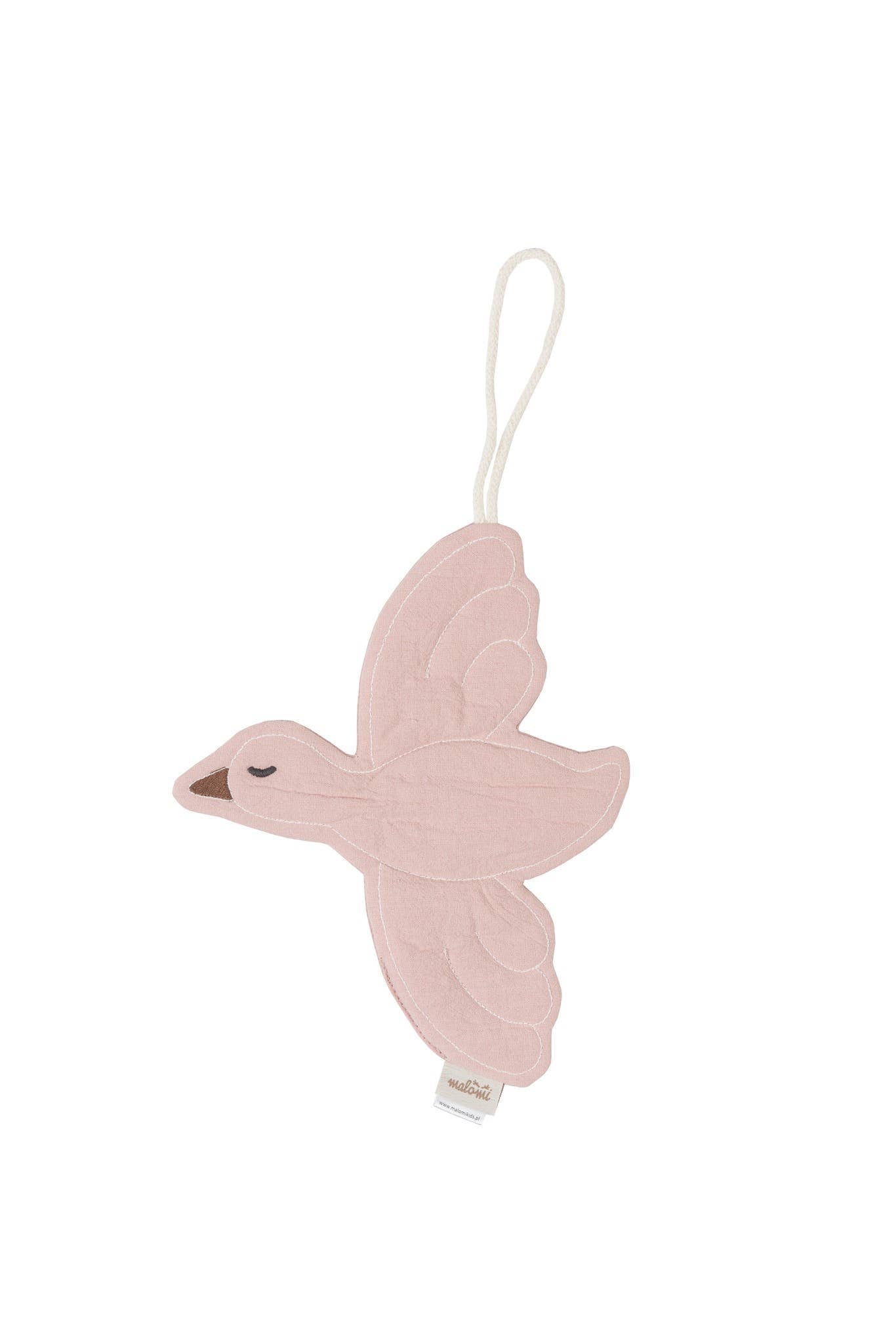 PORTA-CIUCCIO/DECORAZIONE UCCELLO ROSA ANTICO