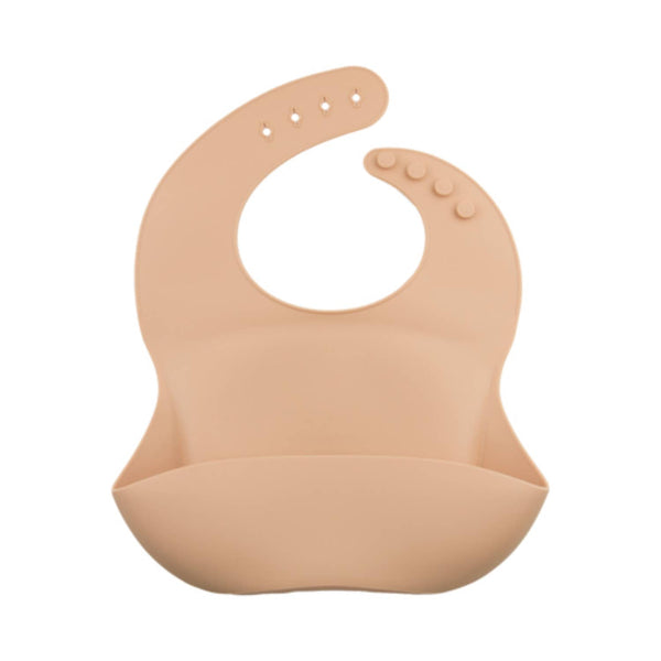 Bavaglino in silicone setoso con tasca 
: Arrossire