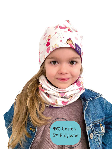 Set cappello e sciarpa da fatina - periodo di transizione reversibile