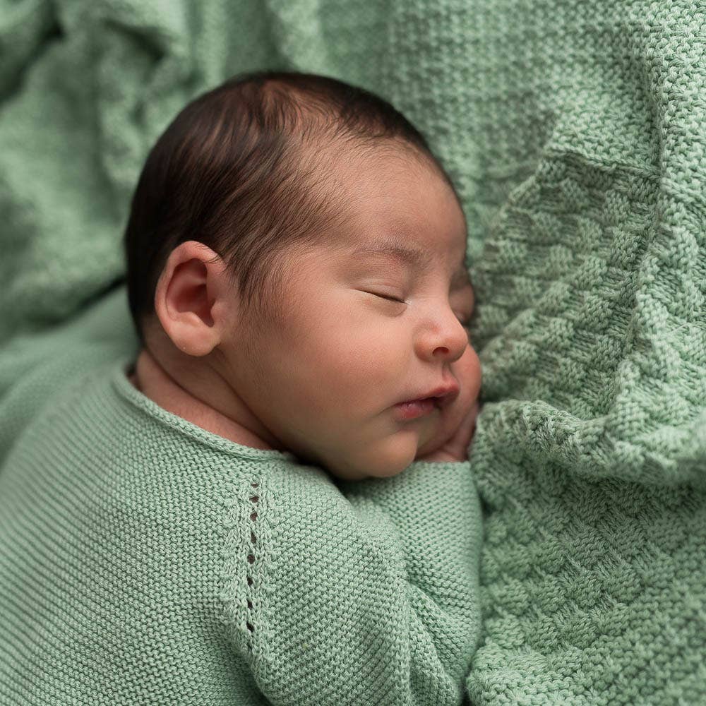 Collegamenti pacco neonato verde tenue: 3-6 mesi
