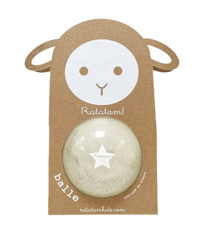 Palloncino piccolo glitterato pecora estate argento 10 cm