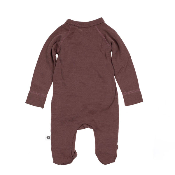Tuta/body in lana - lana merino - Twilight mauve: 68