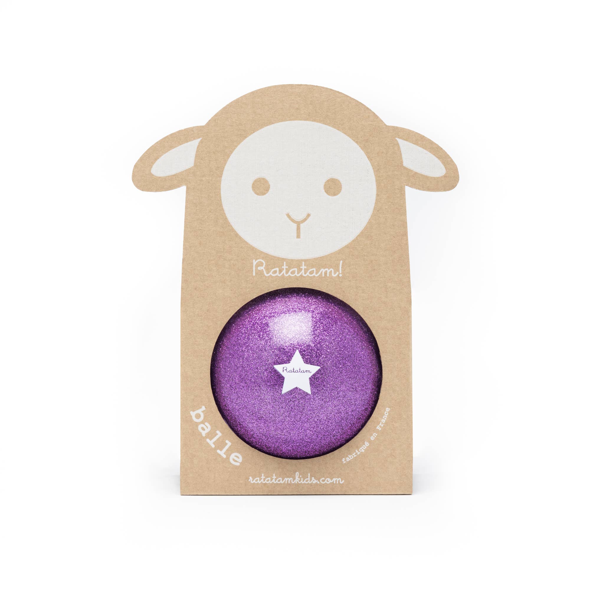 Palloncino a forma di pecora 10 cm - Viola