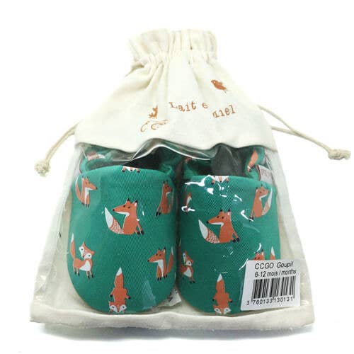 Pantofole in cotone per bambini - Fox: 18-24 mesi