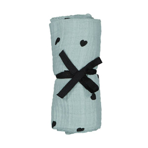 SPRAY BLU A FORMA DI CUORE BIANCO: SPRAY BLU / M 70*70