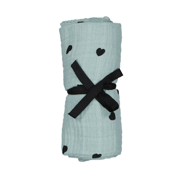 SPRAY BLU A FORMA DI CUORE BIANCO: SPRAY BLU / M 70*70