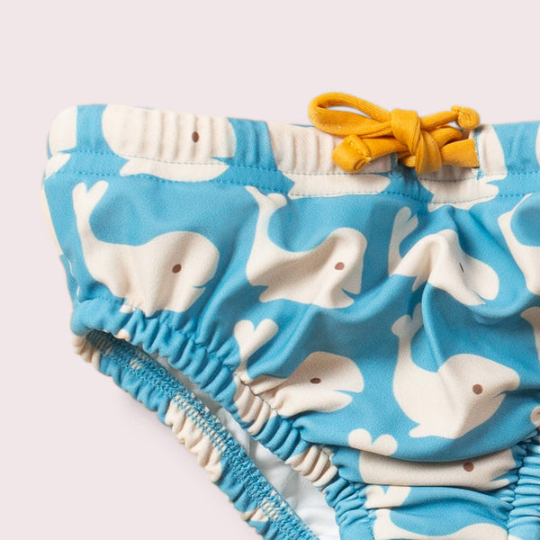 Pannolino da nuoto riutilizzabile Blue Whales: Balene Azzurre / 00-06
