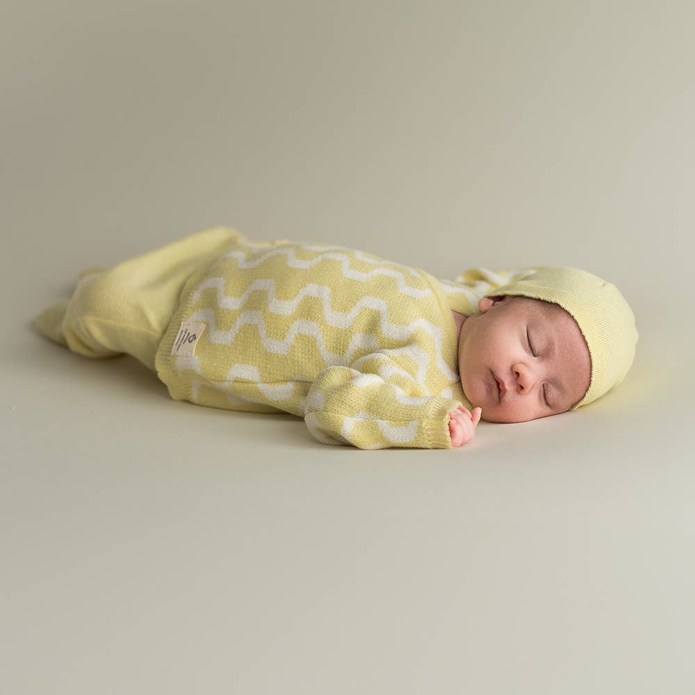 Pacco Neonato zigzag giallo tenue: 0 -1 mese (56 cm)