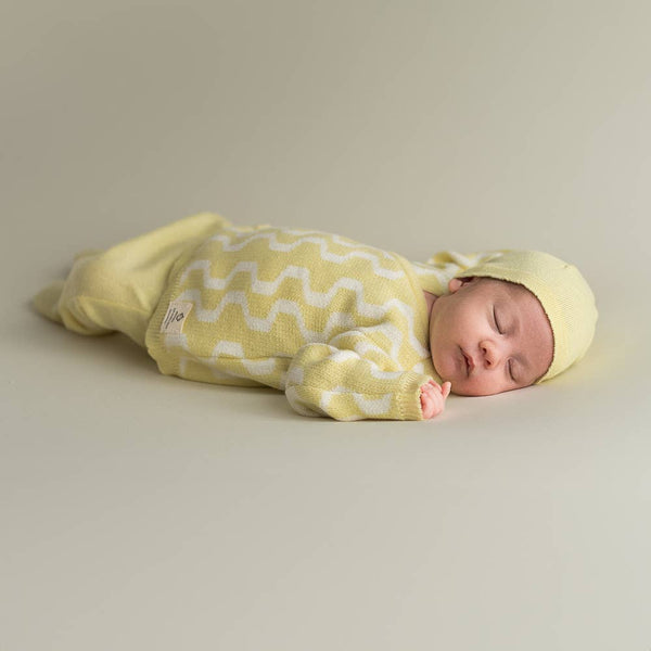 Pacco Neonato zigzag giallo tenue: 0 -1 mese (56 cm)