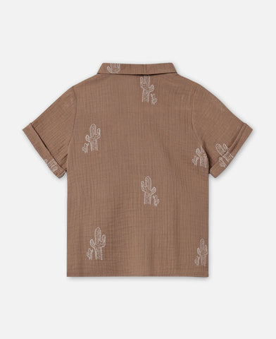 HELLO SS SHIRT - CORTECCIA DI PINO CACTUS AOP: 5Y/110
