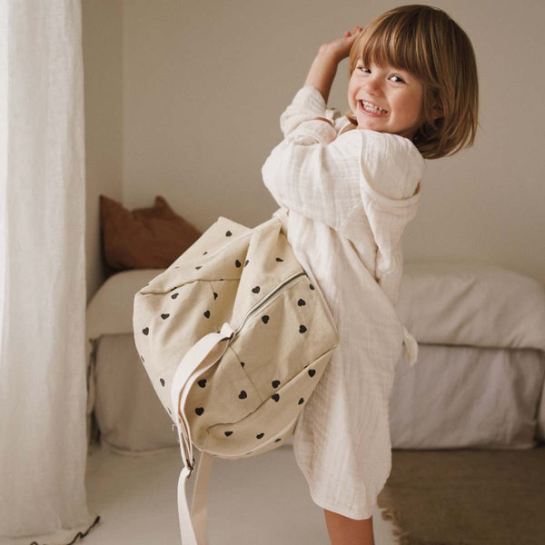 BORSA PER PANNOLINI - BORSA DA WEEKEND RAPHAEL SAND: SABBIA / CUORE / L22*W42*H28